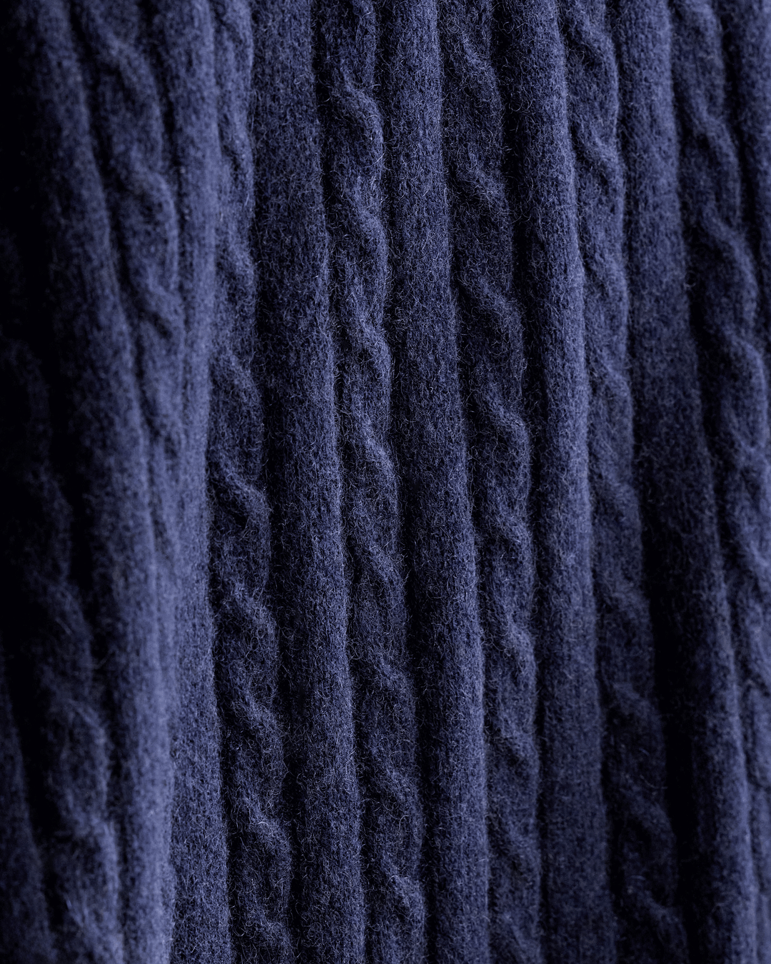Cable Knit Cashmere Throw