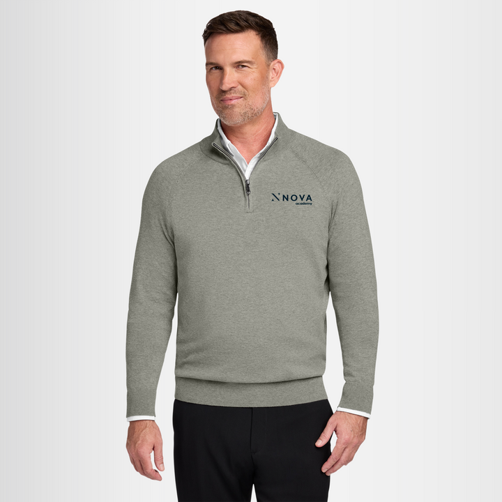 Brooks Brothers® Cotton Stretch 1/4-Zip Sweater