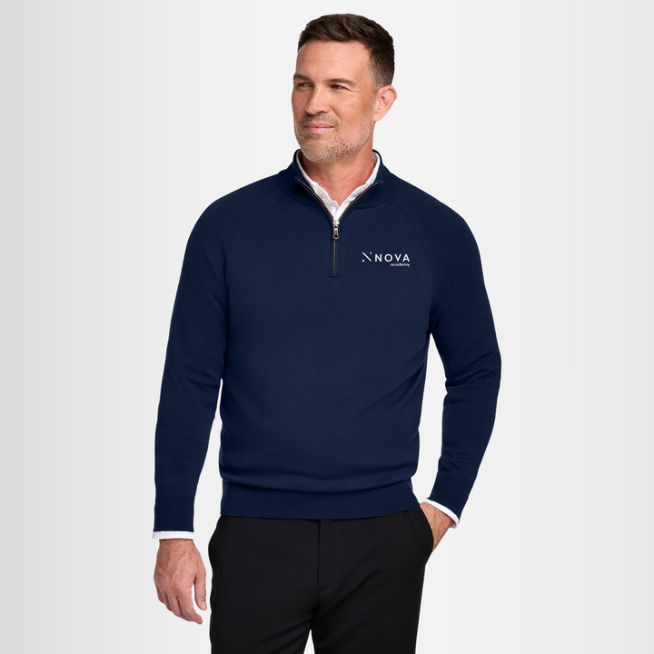 Brooks Brothers® Cotton Stretch 1/4-Zip Sweater