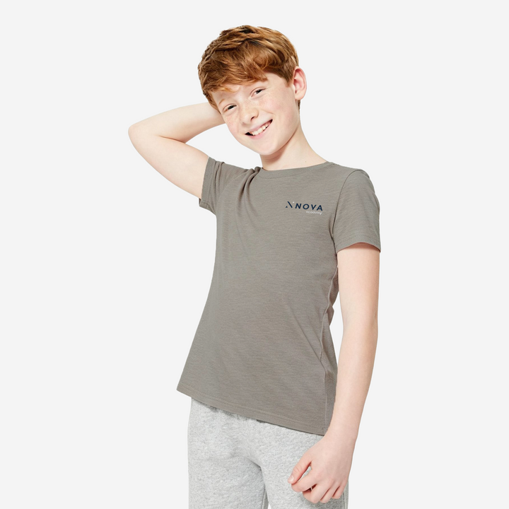 Youth Tee in Heather Stone